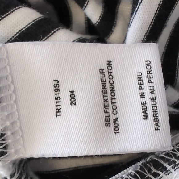 Derek Lam IO Crosby Nyla Puff Sleeve striped Cotton mini dress Size SM - Picture 15 of 16